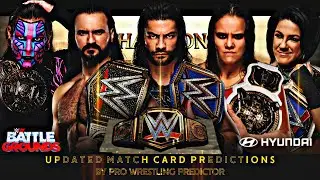 WWE Clash of Champions 2020 Updated Match Card Predictions