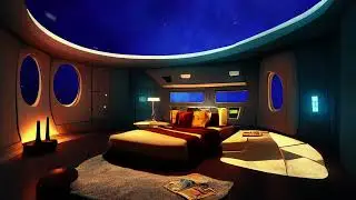 Corridors, Crew Quarters & Observation Lounge | Spaceship Ambience WARP Engine Sound