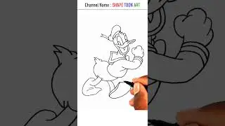 Donald duck outline drawing - #shorts #drawing #donald #duck #donaldduck #outline #cartoon #art