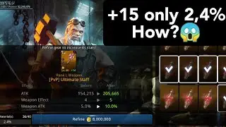 My lucky WiZz Refine weapon +14 - +15 Using gambling methods😱 - Darkness Rises