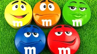 Satisfying Candy Experience | Unboxing Rainbow Skittles and M&M's from Bright Surprise Jars ASMR
