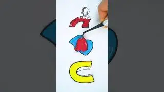 ALPHABET LORE PUZZLE 🧩 #howtodraw #alphabetlore #drawing #drawbeast #shorts