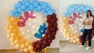 Фон из круглых воздушных шаров без подставки, круглая арка из воздушных шаров, руководство, идеи ...