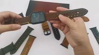 20mm 22mm Leather Watch Band For Samsung Galaxy Watch Active 2 42 46mm Gear S3