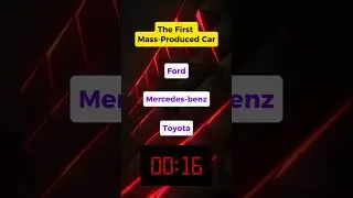 The first mass-produced car #cars #quiz #quiztime #automobile