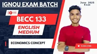 BECC 133 || ECONOMICS CONCEPT |  IMPORTANT QUESTION | IGNOU WALAY