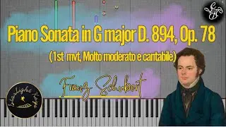 Piano Sonata in G major D. 894 (1st mvt, Molto moderato e cantabile) - Schubert | Music Sheet