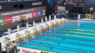 Justin Ress / 2022 World Aquatics Championships Men's 50 backstroke FINAL