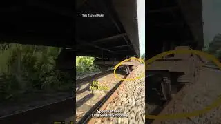 Feel the old railway track change sound. Eid Special. #train #wheels