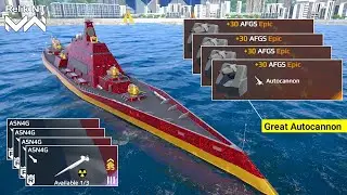 USS Constitution With 4x AFGS Autocannon & 4x ASN4G - Modern Warships 