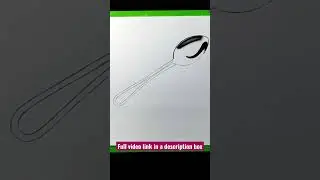 How to draw realistic spoon 🔥🔥