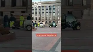 Vandals hit Capitol with graffiti expressing anti-ICE sentiments, derogatory statements about Stitt