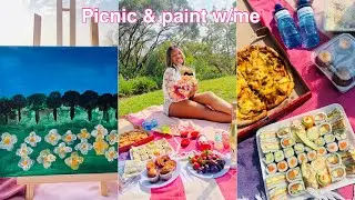 Sip & paint+Picnic~WE OUTSIDE!|Ft.Skillshare