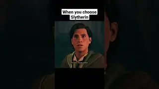 What happens when you choose Slytherin in Hogwarts Legacy #shorts #hogwartslegacy #harrypotter