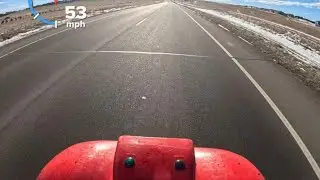 Riding my Honda 300ex quad in mud and snow