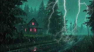 Lluvia con Truenos en la Noche – Sonidos para Dormir, Relajarte y Aliviar el Estrés