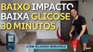 Treino em casa baixo impacto | Dor no joelho | #diabetestipo2
