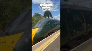 GWR Class 800 departing Torquay! #trainspotting #gwr #torbay #torquay