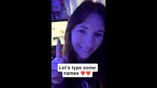 Typing/writing names ❤️💻🖥️come spam my chat ❤️#viral #trending #amazing #fun #subscribe #live
