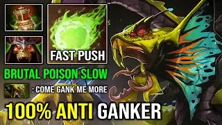 100% Anti Ganker Brutal Poison Slow DPS Annoying Venomancer Easy Fast Pushing Dota 2