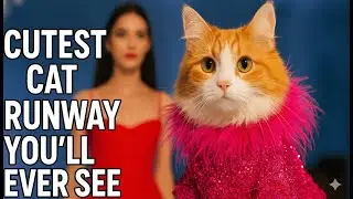 These Cats Are Too Stylish to Be Real 😹  | Crystal Chic Runway  | Meowdel Life