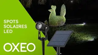 Spots solaires LED avec piquets OXEO