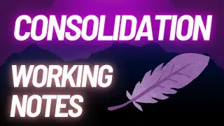 CONSOLIDATION WORKING NOTES 🔥 CA INTER ADVANCE ACCOUNTS IN TAMIL ⚡