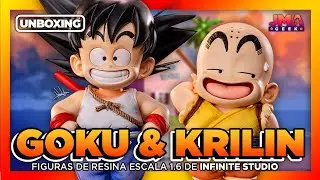 🐉DRAGON BALL: GOKU & KRILIN Kids. Resin figures 1/6 Scale by Infinite Studio | UNBOXING
