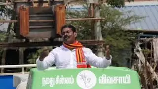 Seeman Singing song in Election Campaign I Seeman Latest Speech | Namthamiyar Katchi Election 2021