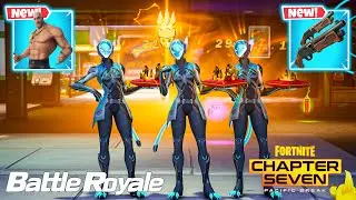 CYBERLIGHT LYNX TRIO vs BEACH BRUTUS MYTHIC & ALL NEW MYTHIC WEAPONS ( NEW! FORTNITE Chapter 7 )