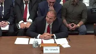 Witness claims the US government has non-human biological remains at UFO hearing