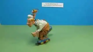 Skating Chef Windup Toy TPS Japan 1956