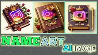 #Video Viral Trending Instagram Name Art AI Image Kaise Banaye|| Technical Moon 87