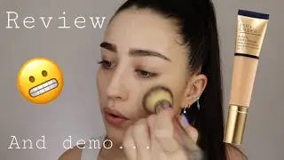 REVIEW & DEMO OF NEW ESTEE LAUDER FUTURIST HYDRA FOUNDATION... AS GOOD AS DOUBLE WEAR???