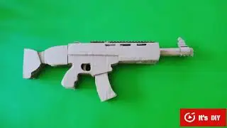 DIY Cardboard making PUBG scar Assault rifle model