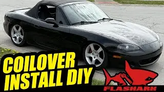 COILOVERS for Mazda Miata NB from Flashark Racing - Review, How to Install, Adjust and more
