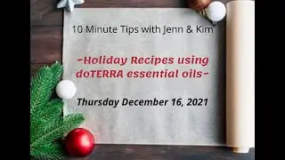 Holiday Recipes using essential oils!