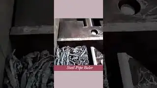 Stainless Steel Baler Briquetting Press Scrap Recycling Machine #baler