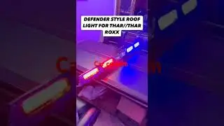 #thar #defender #style #roof #light #thar #roxx #car #custom #accessories #red #blue #white #flasher