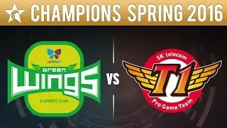 Jin Air Green Wings vs SK Telecom T1 - LCK Spring 2016 Semi Playoff Game 2