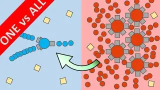 I BEAT THE WHOLE RED TEAM?! -Diep.io funny team turn-around gameplay! MAX LEVEL Fastest BOOSTER!