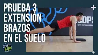 ❌ Pruebas físicas de las oposiciones a fuerzas de seguridad: EXTENSIÓN BRAZO SUELO | SPORT LIFE