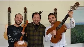 Romani Gypsy Guitarists: VS Guitar Duo visits Tsiorba Guitars studio