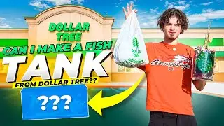 Can I make a FISH TANK from dollar tree?!! (EXPIREMENT)