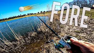 Dodging Golf Balls for Bass with Googan Baits ft Fishing with Becca