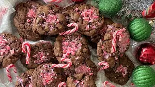 Dan Sheppard Makes Dark Chocolate Candy Cane Cookies