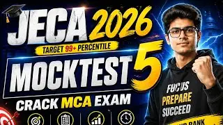 JECA 2025 | Full Mock Test 5 | Complete Syllabus Practice | MCA Entrance #jeca #mca #mcaentrance 