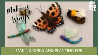 Making Wings with The Makerss Organza Wings and Acetate Paper | Needle Felting Tutorial