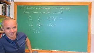 Statistic Series - Problem 1: 10 books 3 subjects // select 4 books and ONLY 2 subjects