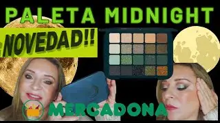 🔥NOVEDAD MERCADONA PALETA MIDNIGHT 🌚OPINIÓN REVIEW+LOOK#pandoramenchu #novedadmercadona